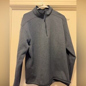 Arc'teryx Men's Zip-Neck Fleece Pullover - Charcoal Gray